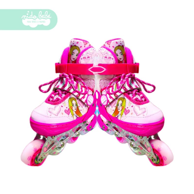 GENERICO - PATIN LINEAL PARA NIÑA PRINCESS TALLA S