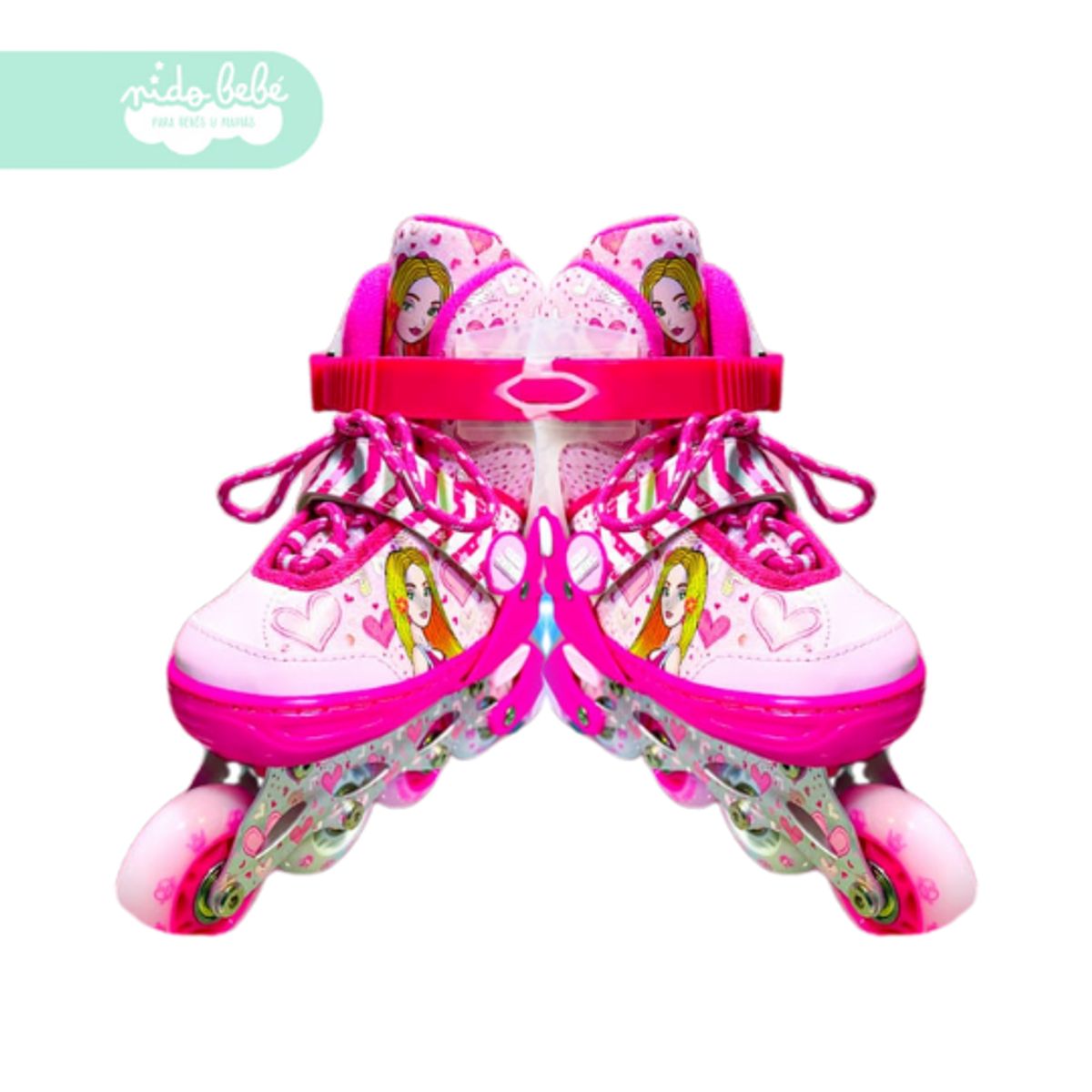 GENERICO - PATIN LINEAL PARA NIÑA PRINCESS TALLA M