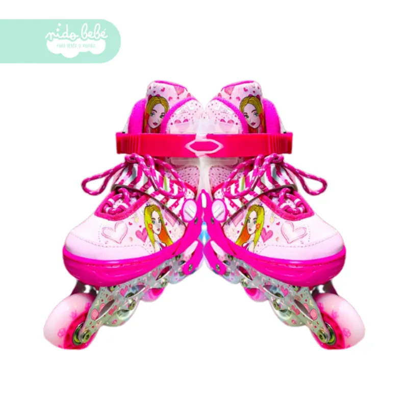 GENERICO - PATIN LINEAL PARA NIÑA PRINCESS TALLA M