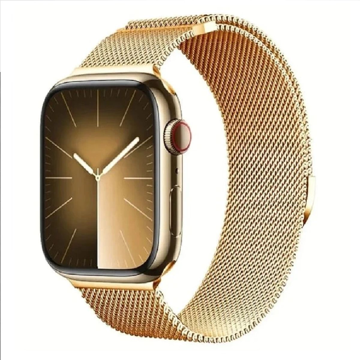 GENERICO - CORREA IMANTADA MILANESE PARA WATCH 42-44-45-49MM COLOR DORADO