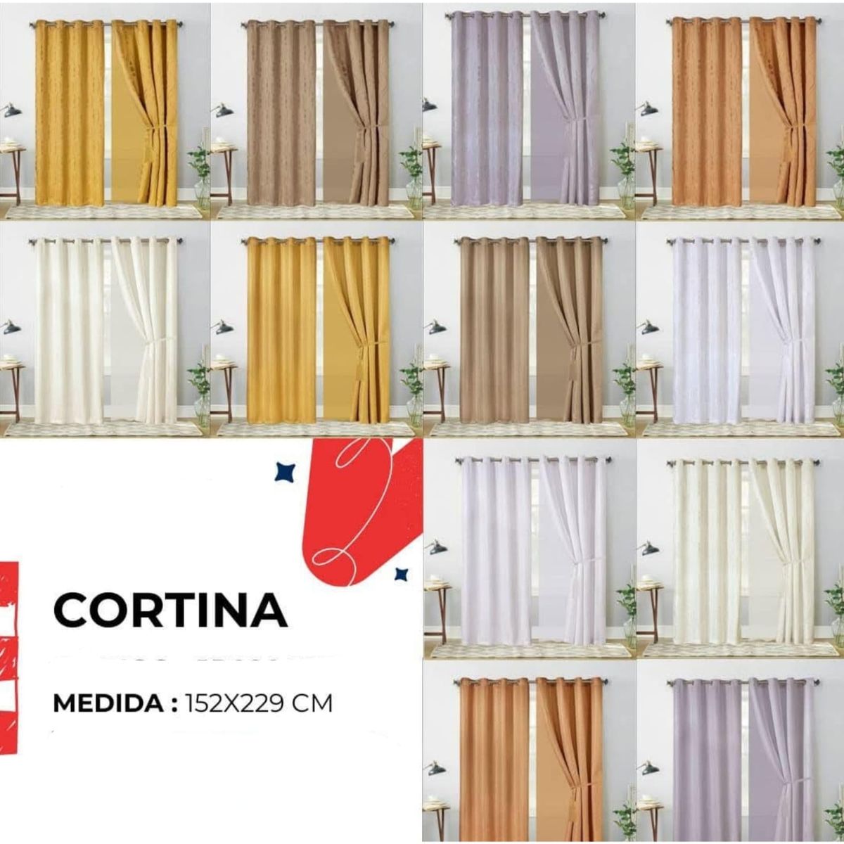 GENERICO - Cortinas - Modelo al Azar