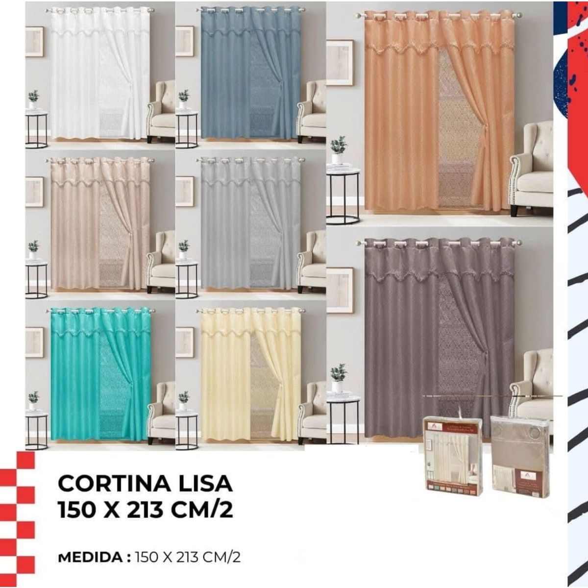 GENERICO - Cortinas - Modelo al Azar