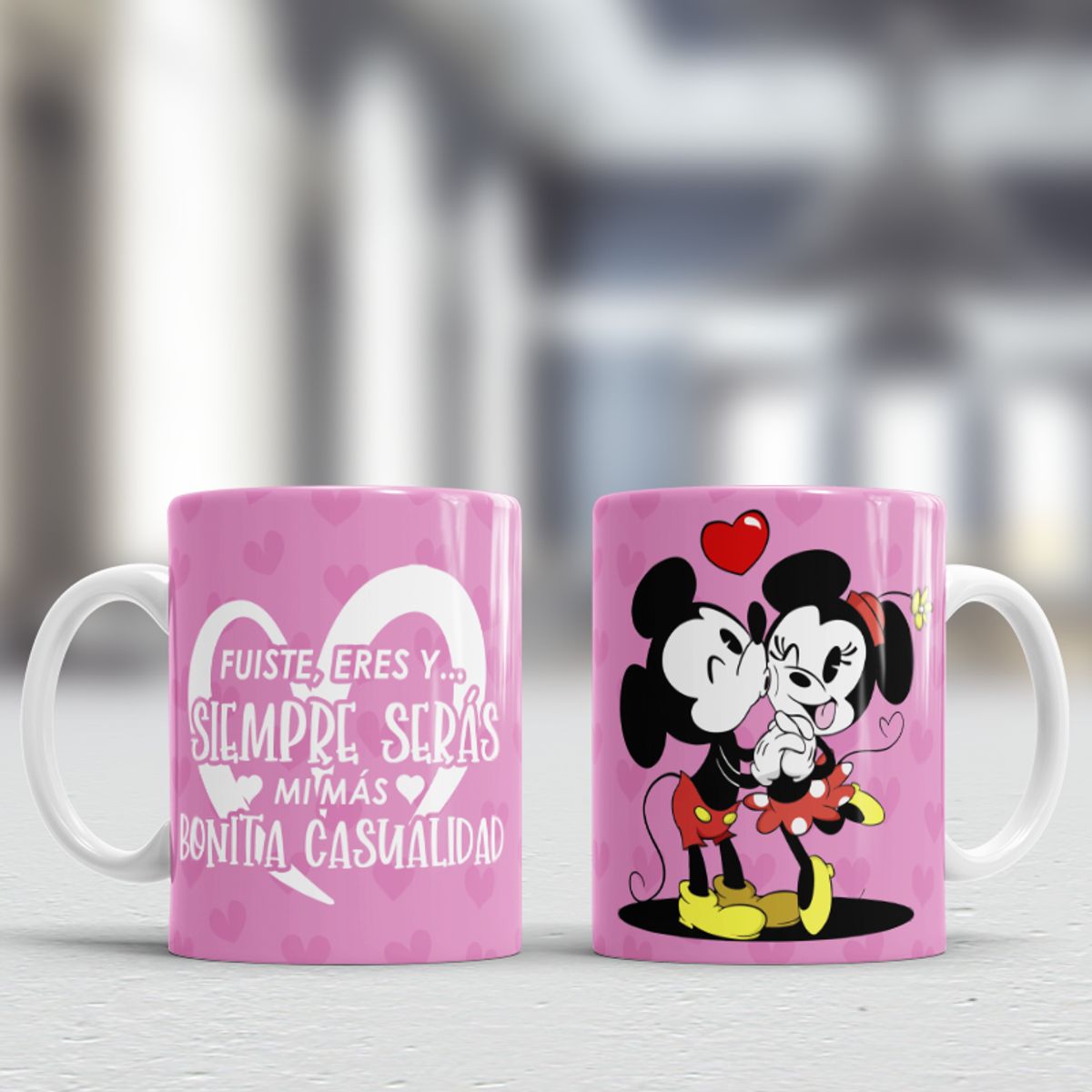 GENERICO - Taza de loza con diseño San Valentin 11oz