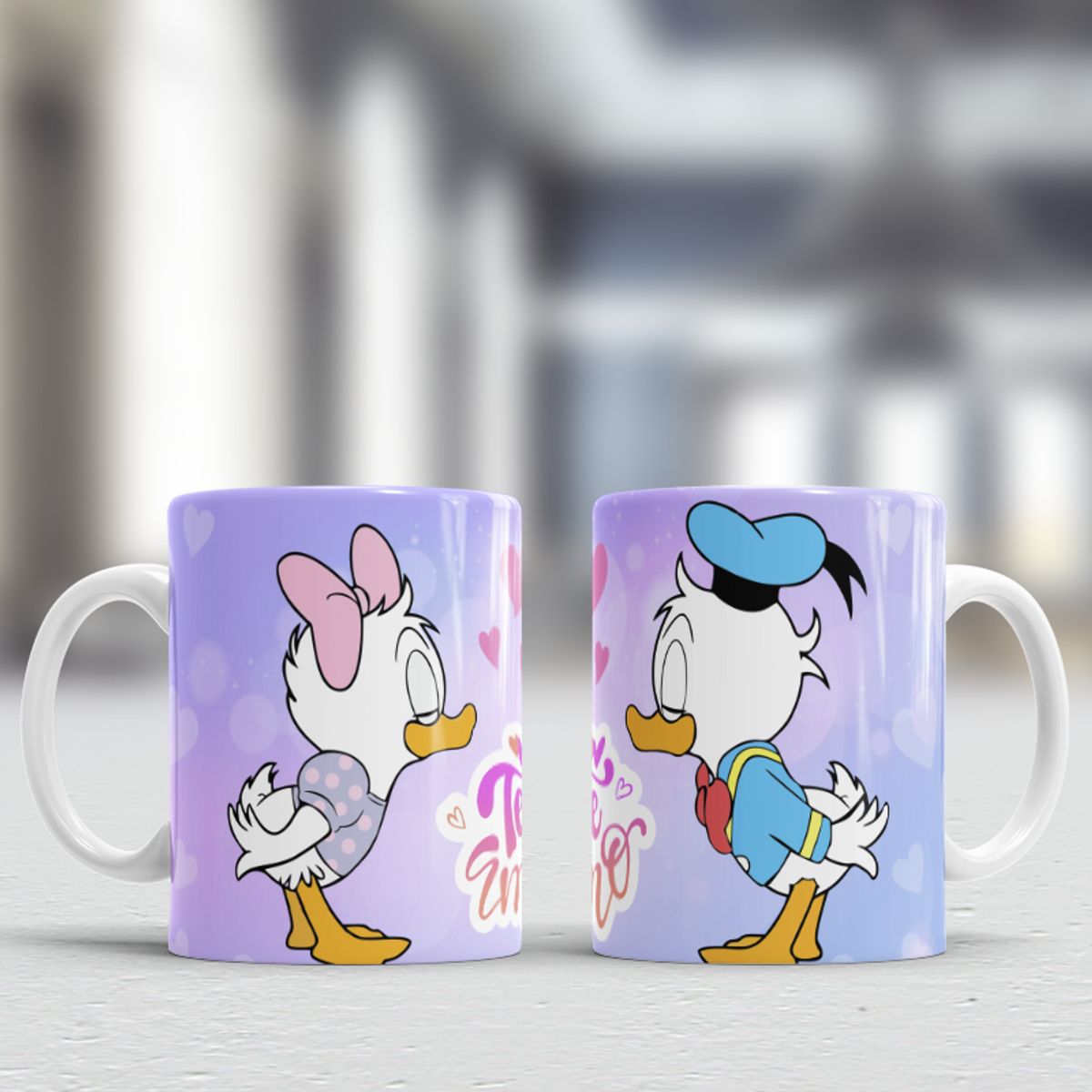 GENERICO - Taza de loza con diseño San Valentin 11oz