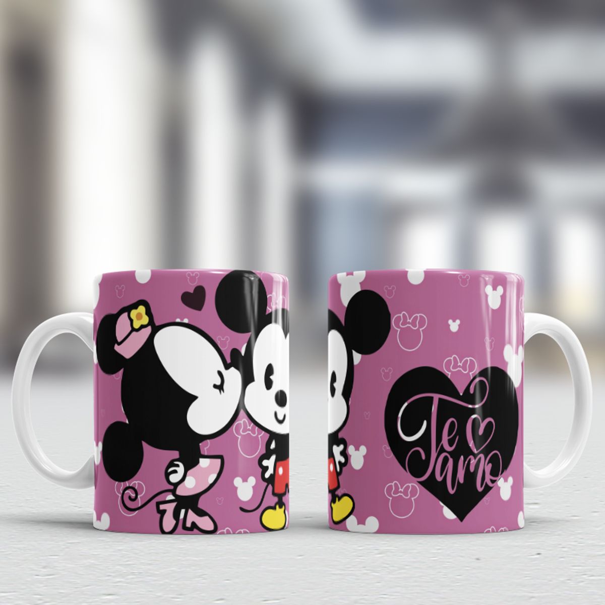 GENERICO - Taza de loza con diseño San Valentin 11oz