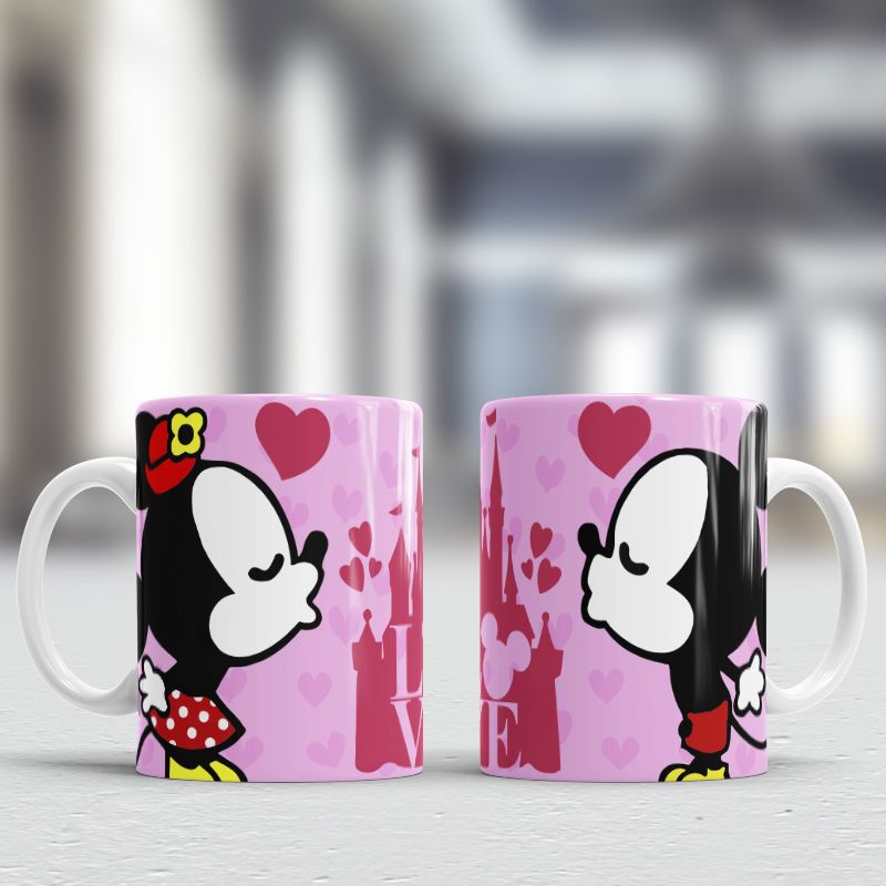 GENERICO - Taza de loza con diseño San Valentin 11oz