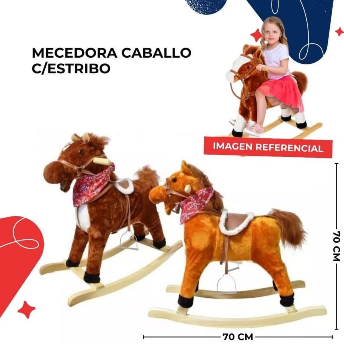 GENERICO - Caballo Mecedora Balancín