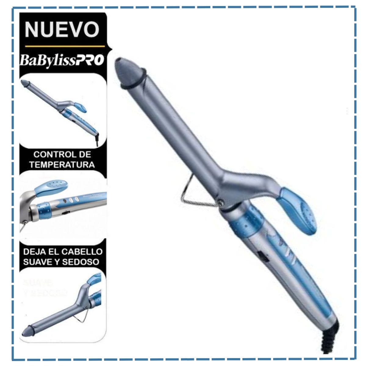 BABYLISS PRO - Rizadora BabylissPro Nano Titanium 3/4"  19mm - 401°F
