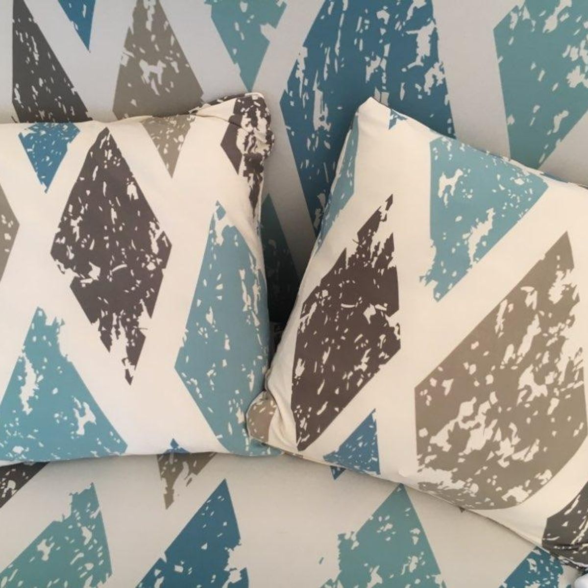 GENERICO - Fundas de Cojines x6 und diseño multicolor turquesa