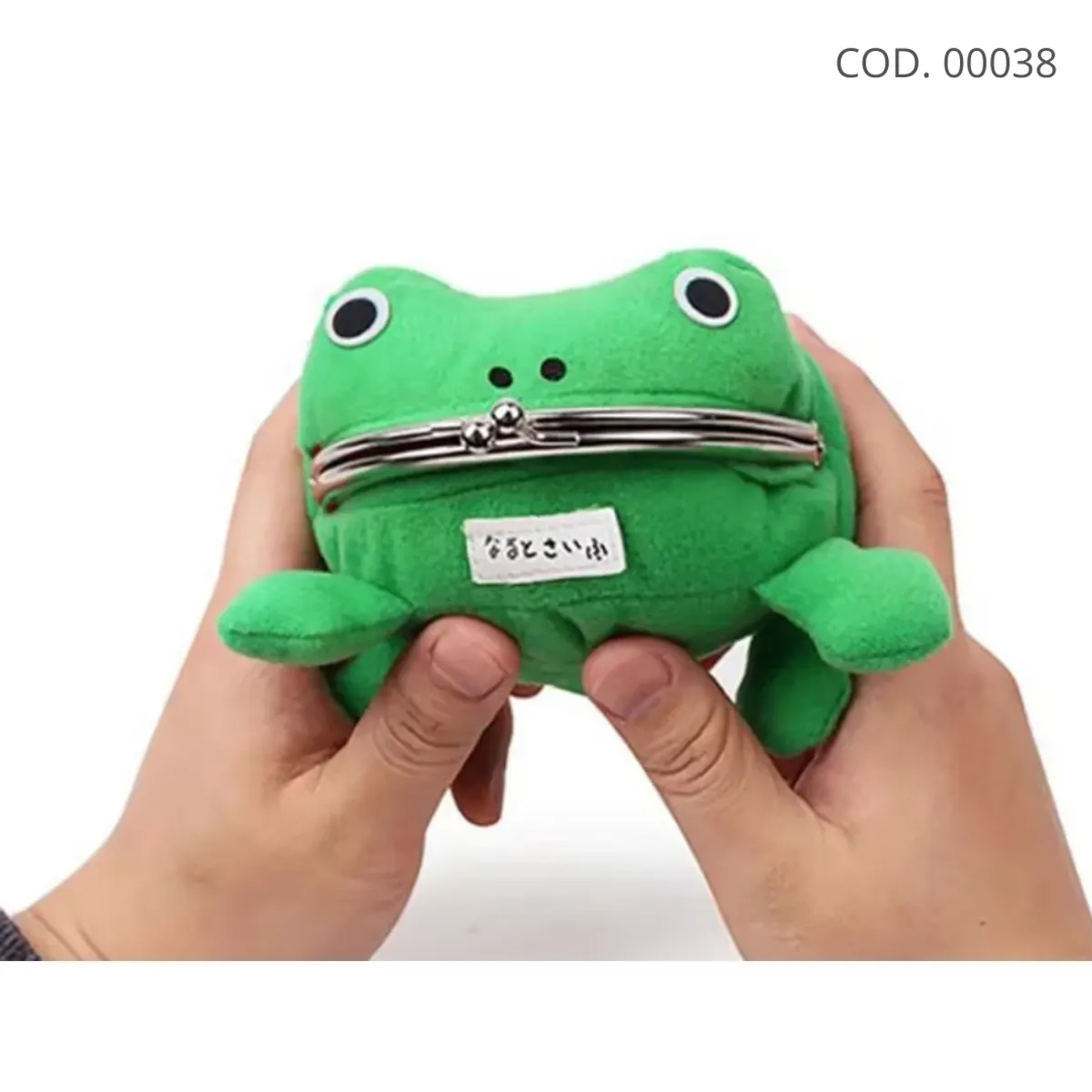 GENERICO - Monedero Rana Verde Felpa Anime