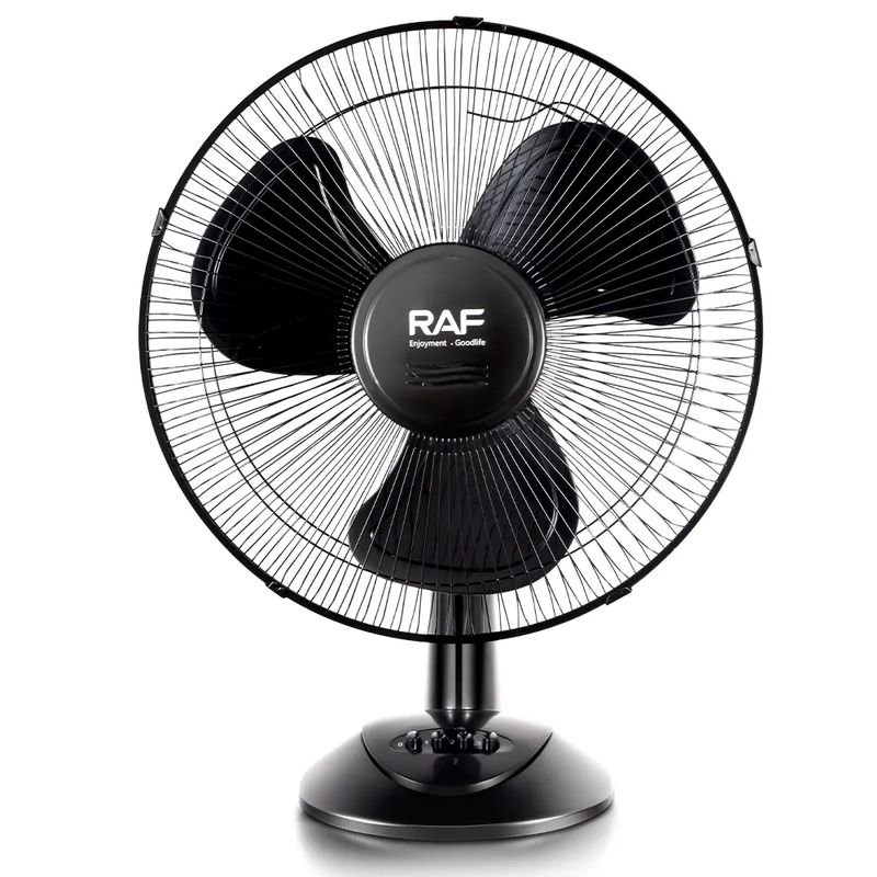 GENERICO - Ventilador Electrico de Mesa 3 Velocidades Black