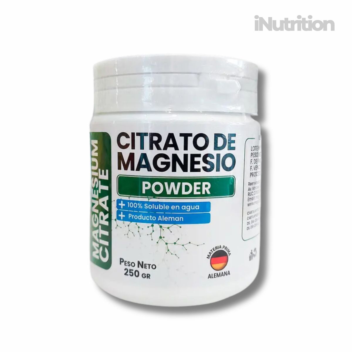 GENERICO - CITRATO DE MAGNESIO EN POLVO PURO