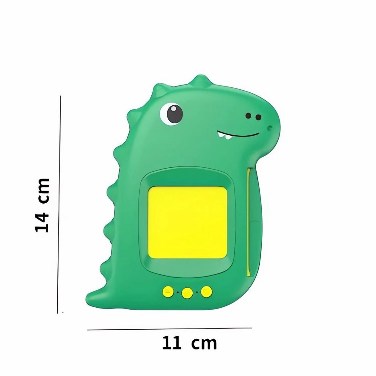 GENERICO - Lector de tarjetas en ingles - español - dinosaurio verde