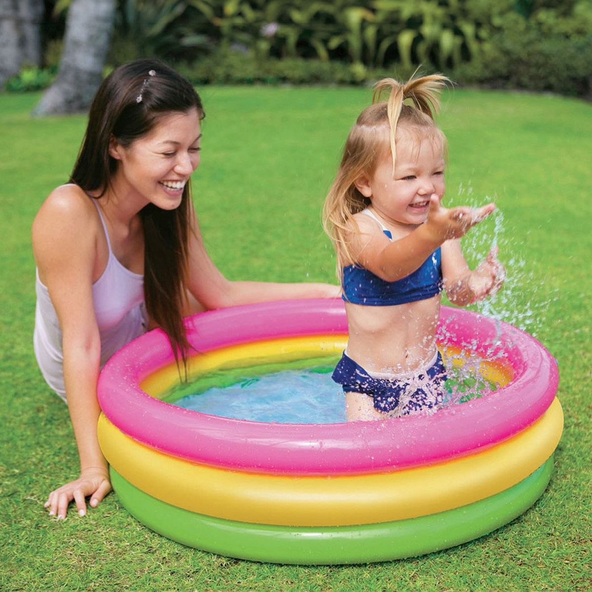INTEX - Piscina Inflable 3 Aros Para Bebes Intex 86 X 25 Cm