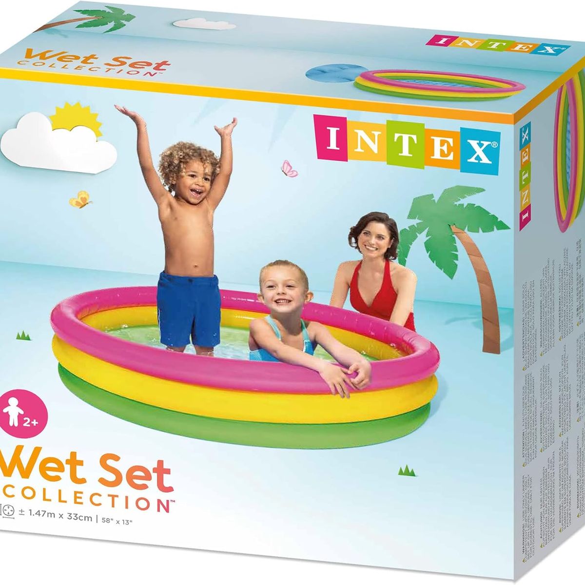 INTEX - Piscina Inflable 3 Aros Para Niños Intex 147 x 33cm