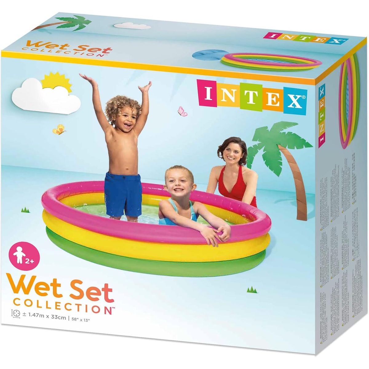 INTEX - Piscina Inflable 3 Aros Para Niños Intex 147 x 33cm