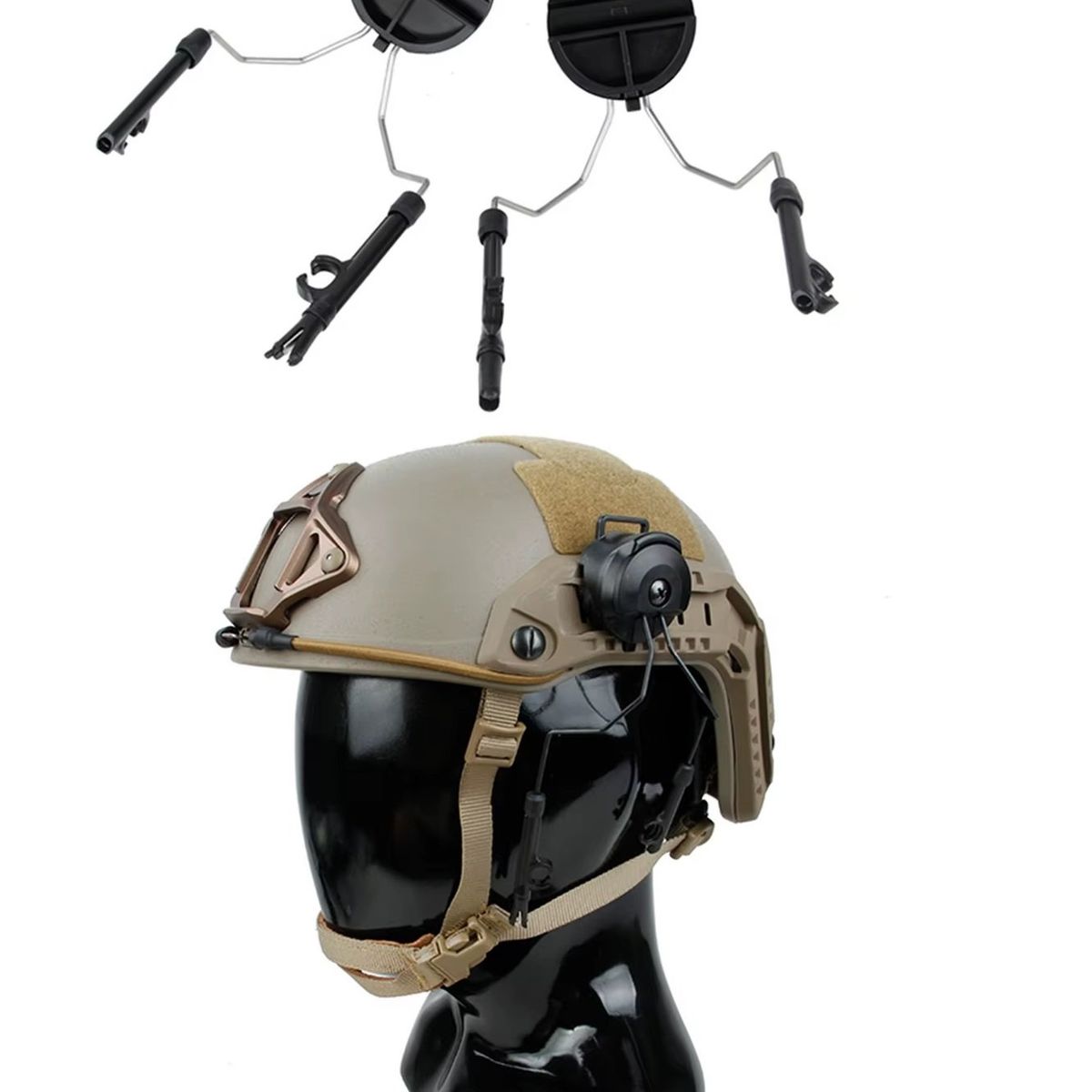 GENERICO - accesorio casco fast multipropósito 2 soporte de auriculares