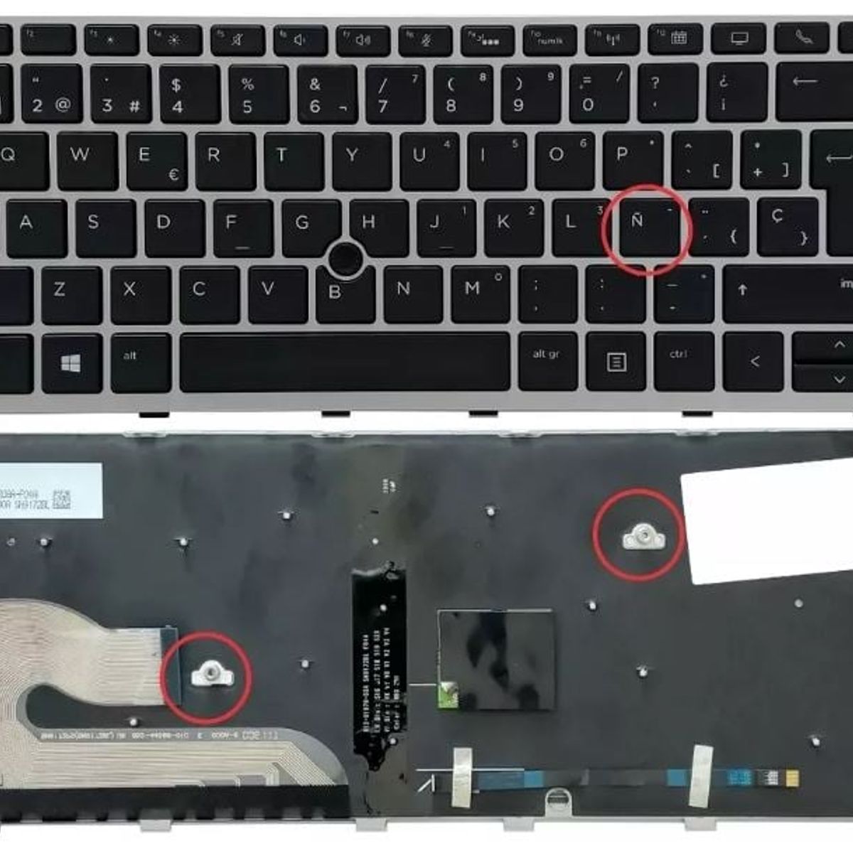 DISEÑO ORIGINAL - Teclado Hp Elite 840 G5 G6 745 G5 734 G6 Iluminado C/ Point