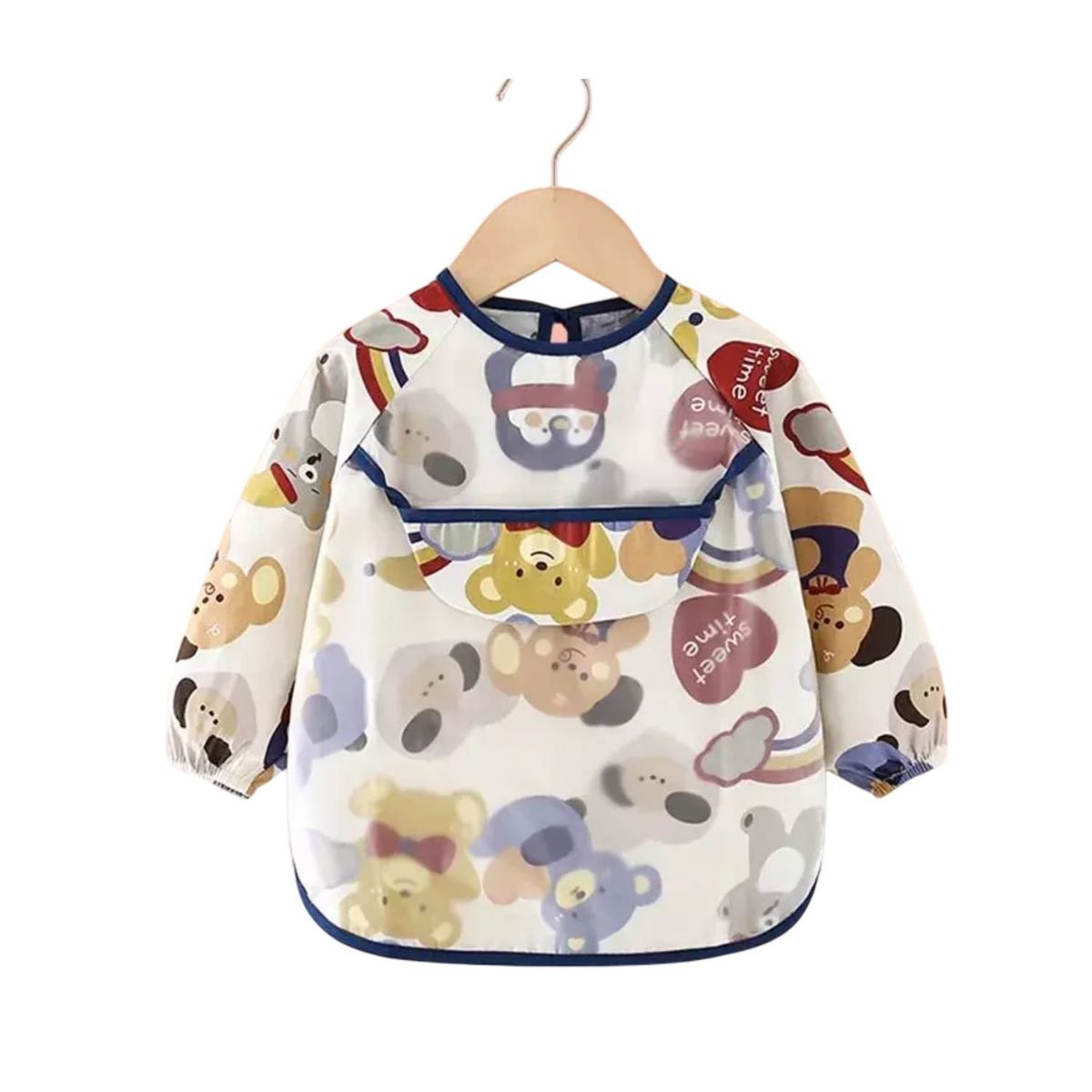 GENERICO - Babero Impermeable 24 a 36 meses Ositos