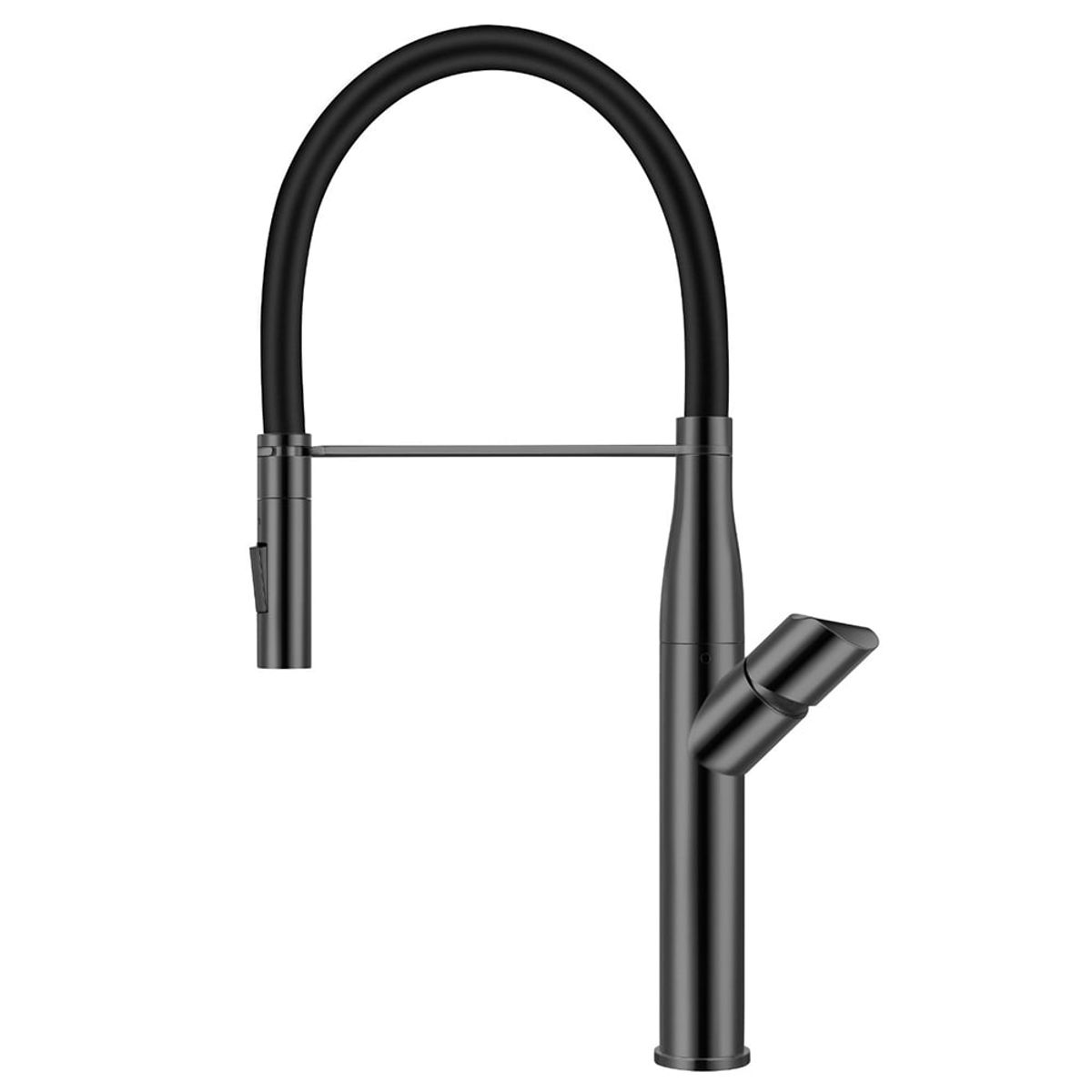 HIGRILL - Grifería multifuncional De Lujo con Maguera Flexible Negra