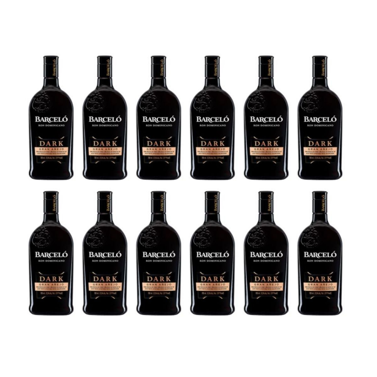 BARCELO - Ron Barceló Dark 700 ml - 12 UND