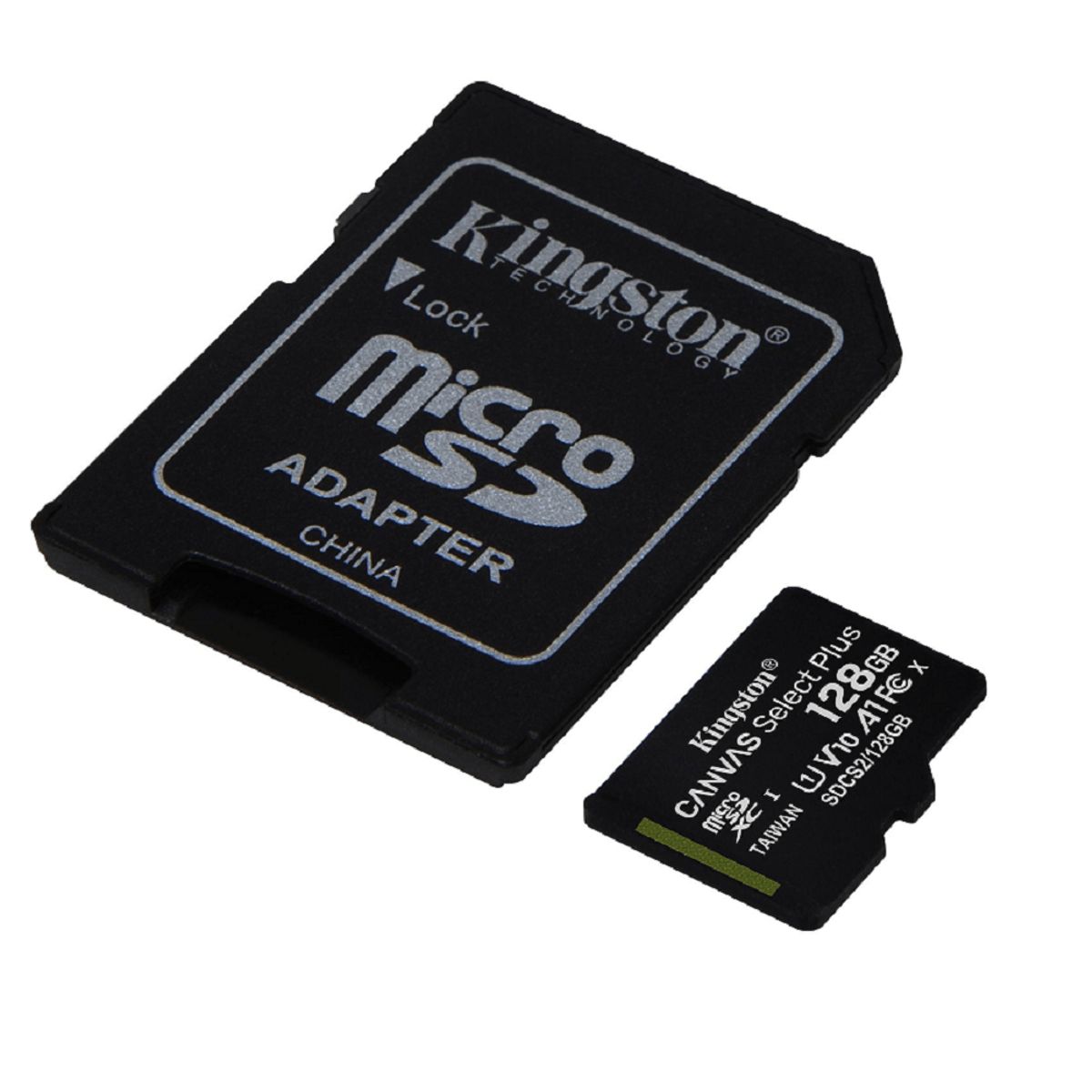 KINGSTON - MEMORIA MICRO KINGSTON SDHC 128GB 100MBS C10+ADP