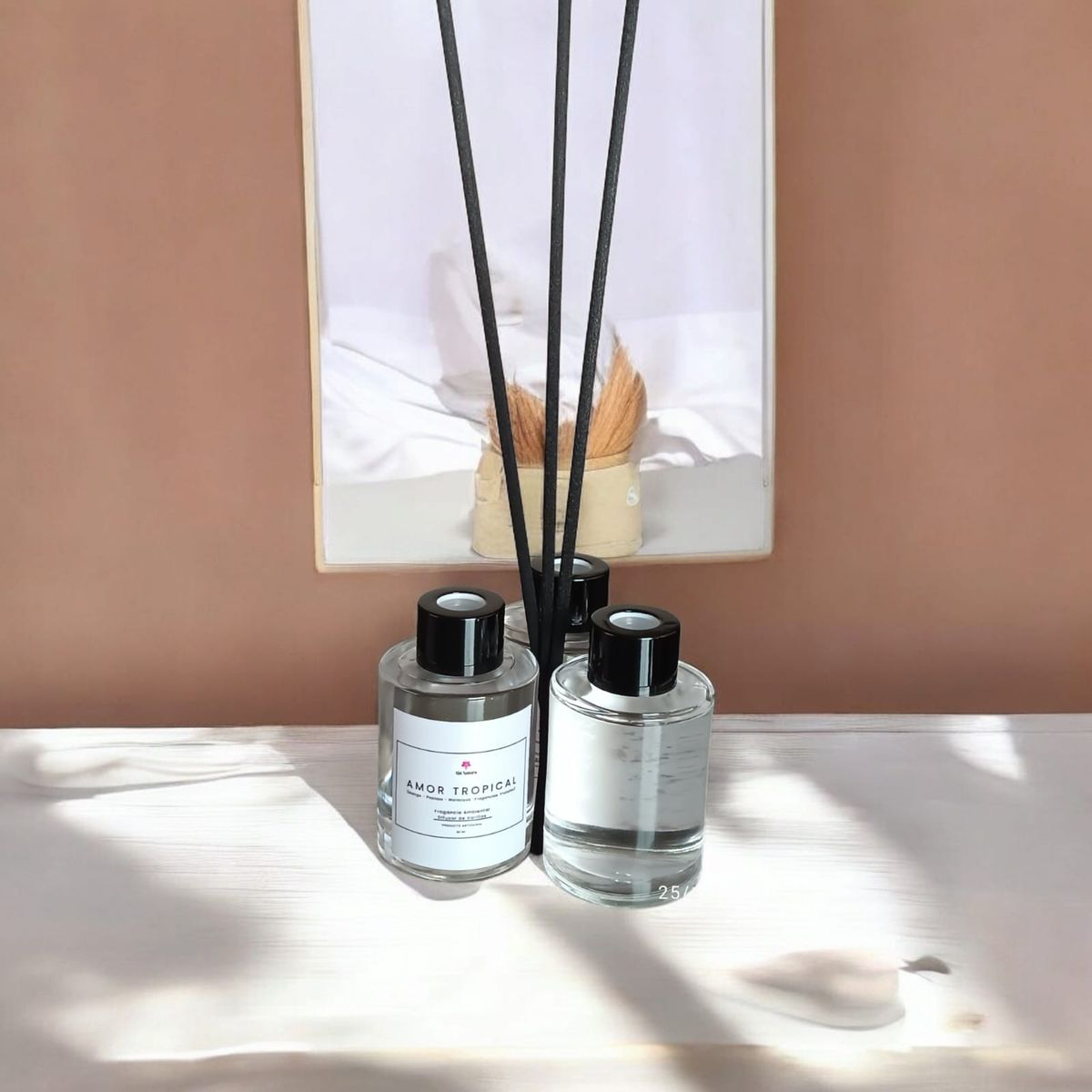 GENERICO - Difusor de Varillas Fragancia Amor Tropical 80 ml