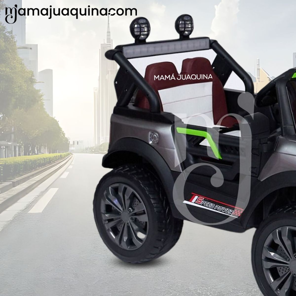 BEAUTIFUL - Carro a Batería para Niños «ROVER PLUS» Gray