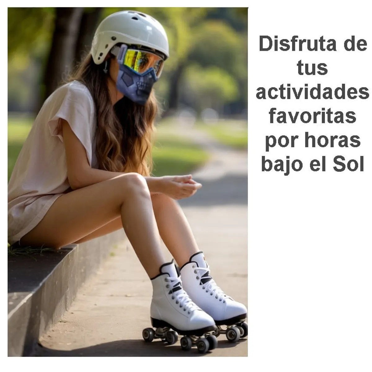 GENERICO - Lente Mascara Cortaviento Rostro Moto Bicicleta Sol Lluvia