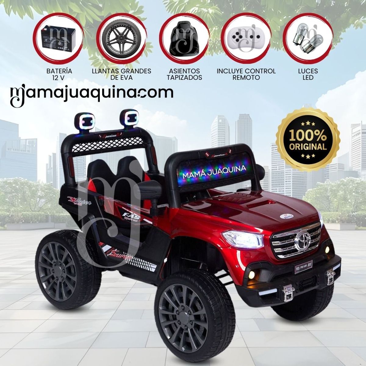 TOYOTA - CARRO A BATERÍA  «TERRACOTA PRO» Red