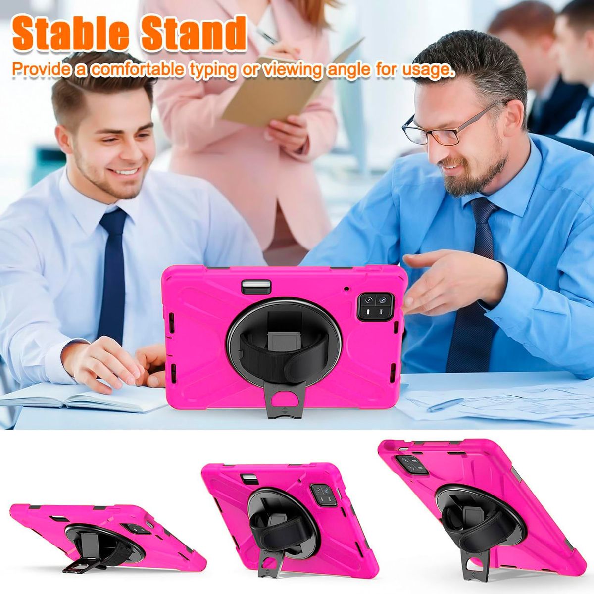 FUNDAANTIGOLPES - Funda Armor 360° para Tablet Xiaomi Pad 6 Fucsia