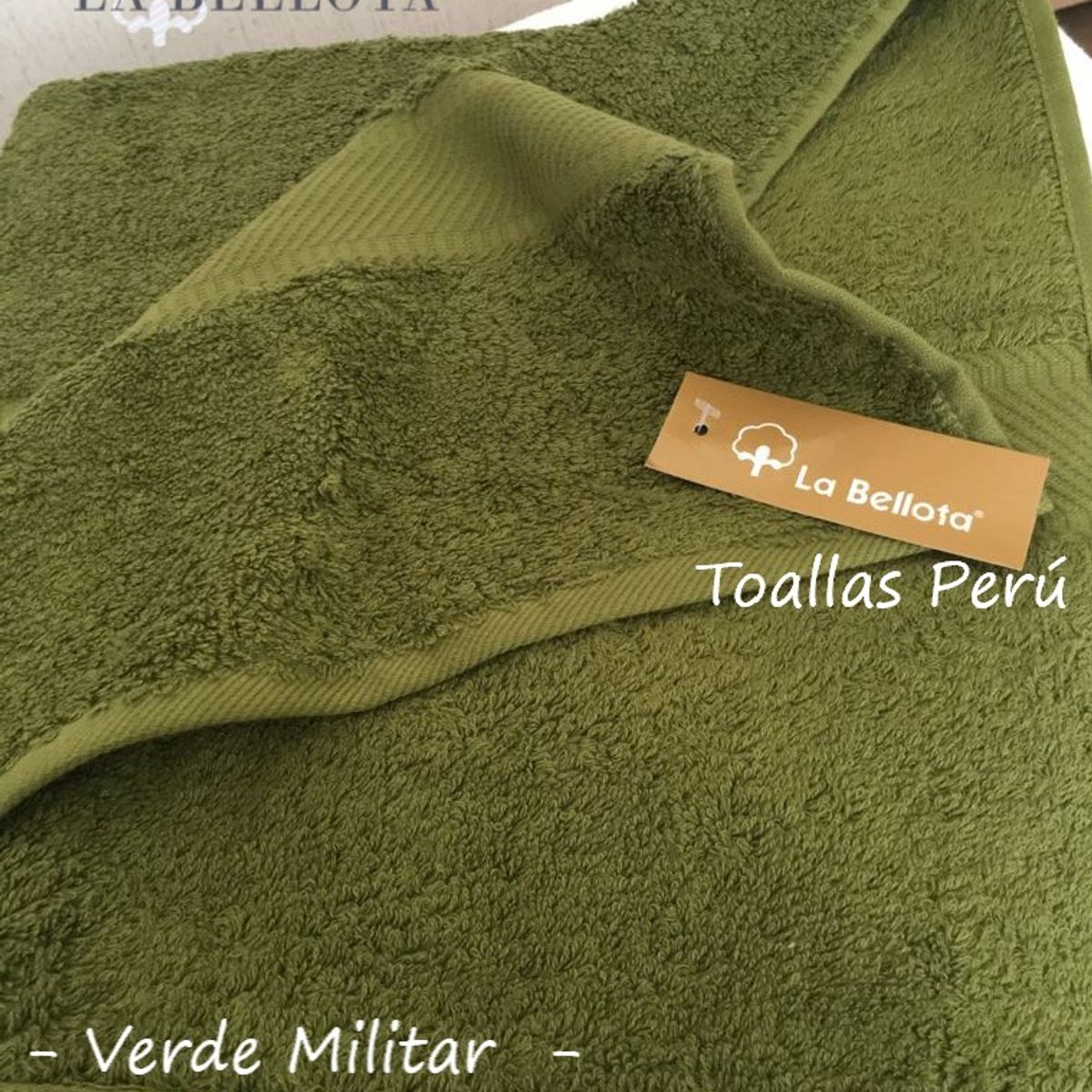 LA BELLOTA - Toalla de Baño "Gold Label" 560 grs/m2 "La Bellota" Verde Militar