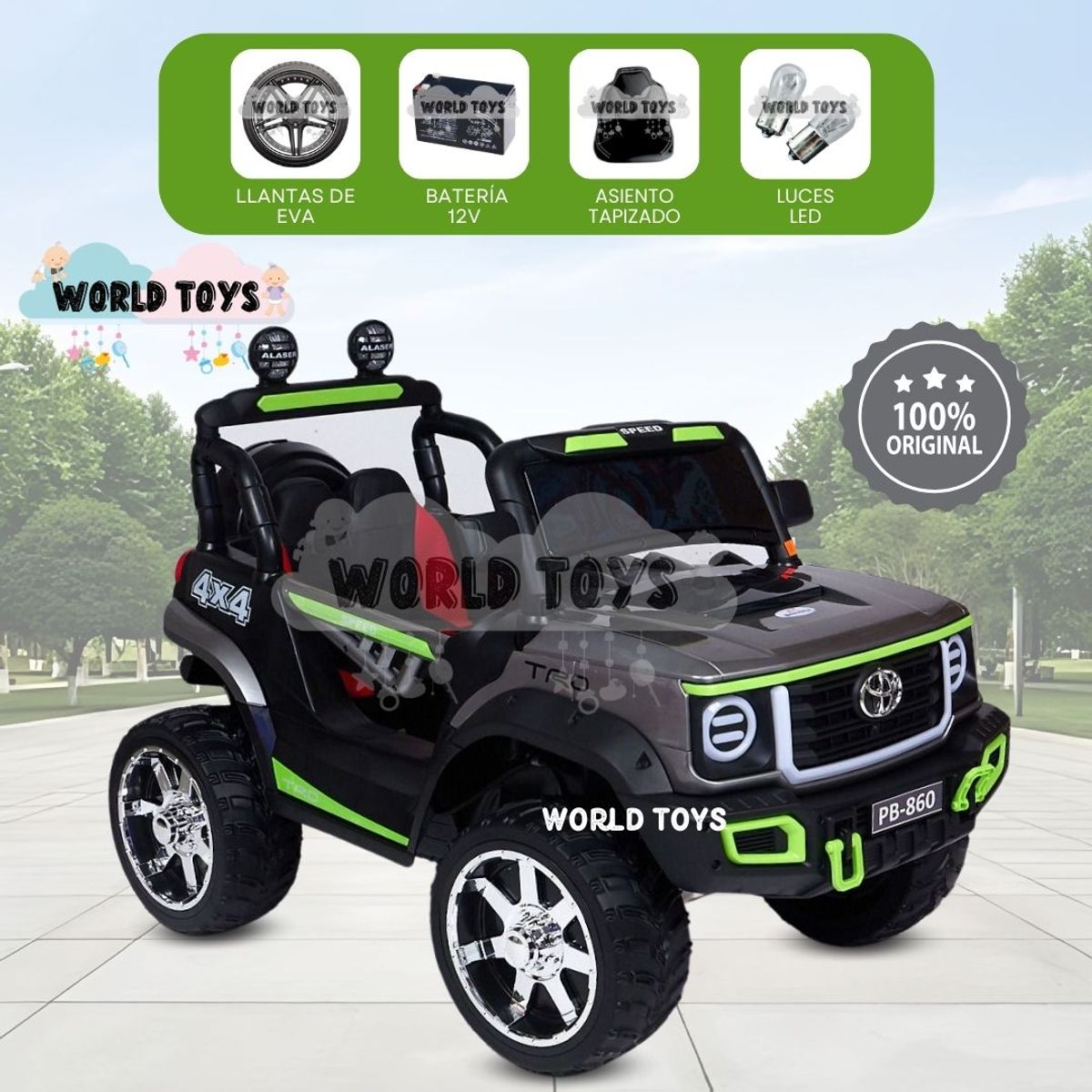 TOYOTA - CARRO A BATERÍA  «ALTOYIN» Gray