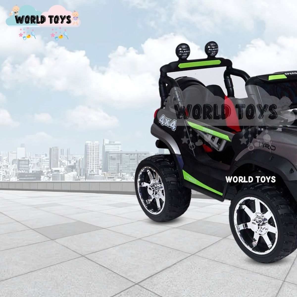 TOYOTA - Carro a Batería para Niños «GREAT TOYIN» Gray