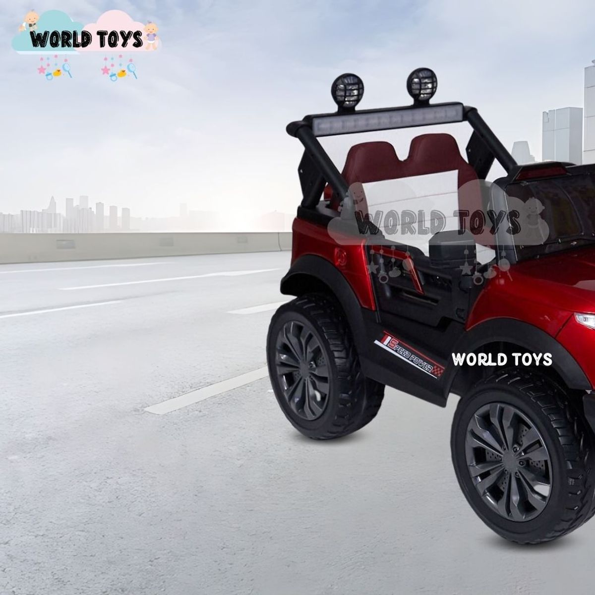 BEAUTIFUL - Carro a Batería para Niños «ROVER PLUS» Red