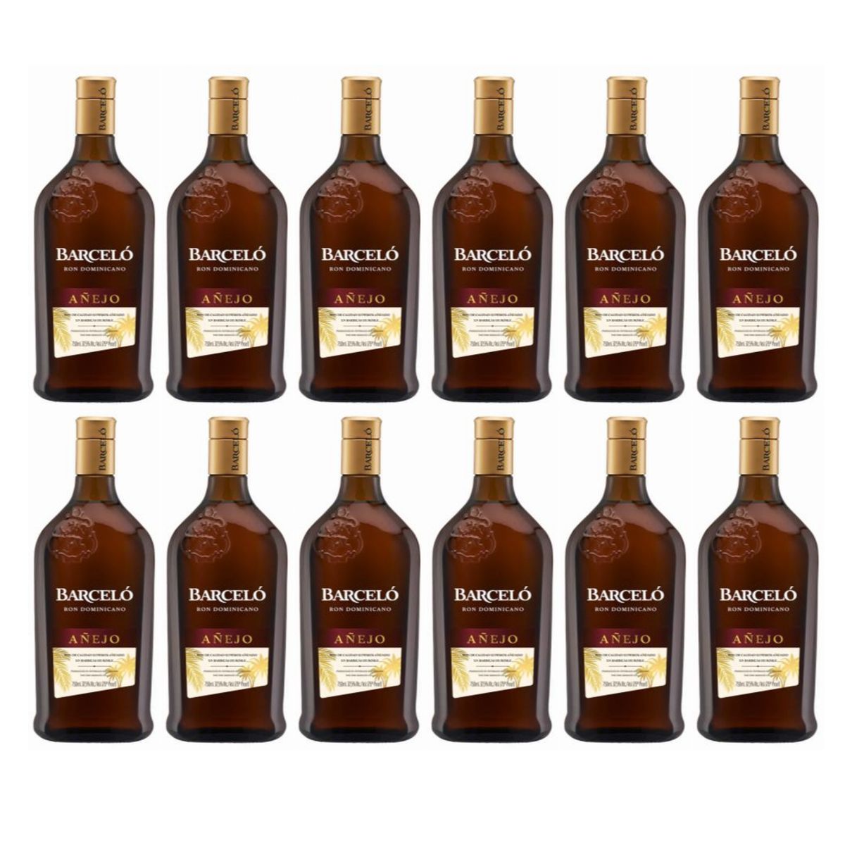 BARCELO - Ron Barceló Añejo 750 ml - 12 UND