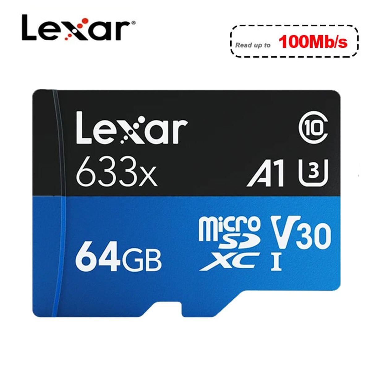 LEXAR - Tarjeta Memoria Micro Sd Lexar 633x Clase 10 U3 A1 / 64 Gb