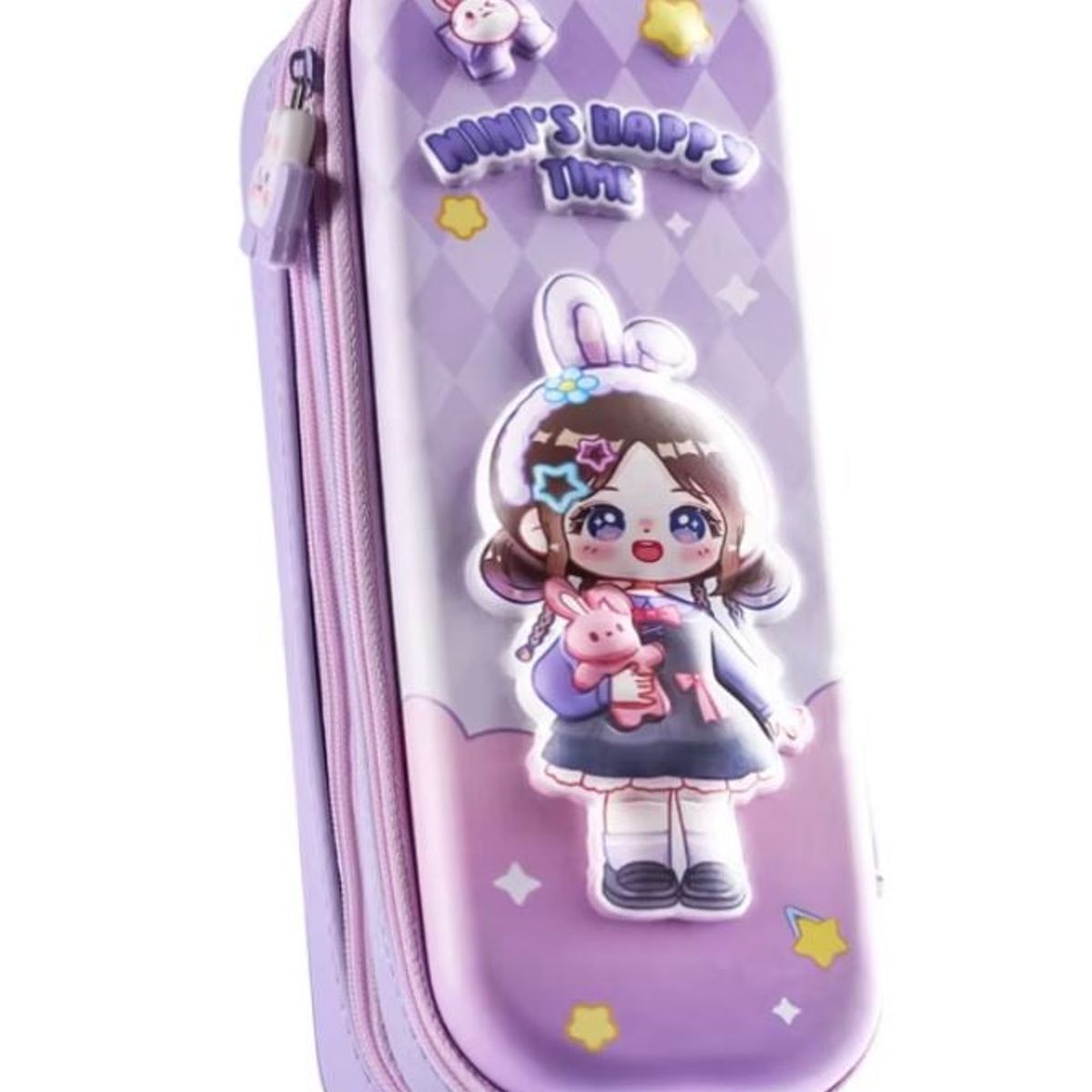 GENERICO - Cartucheras niñas Kawaii 3D - Doble compartimiento