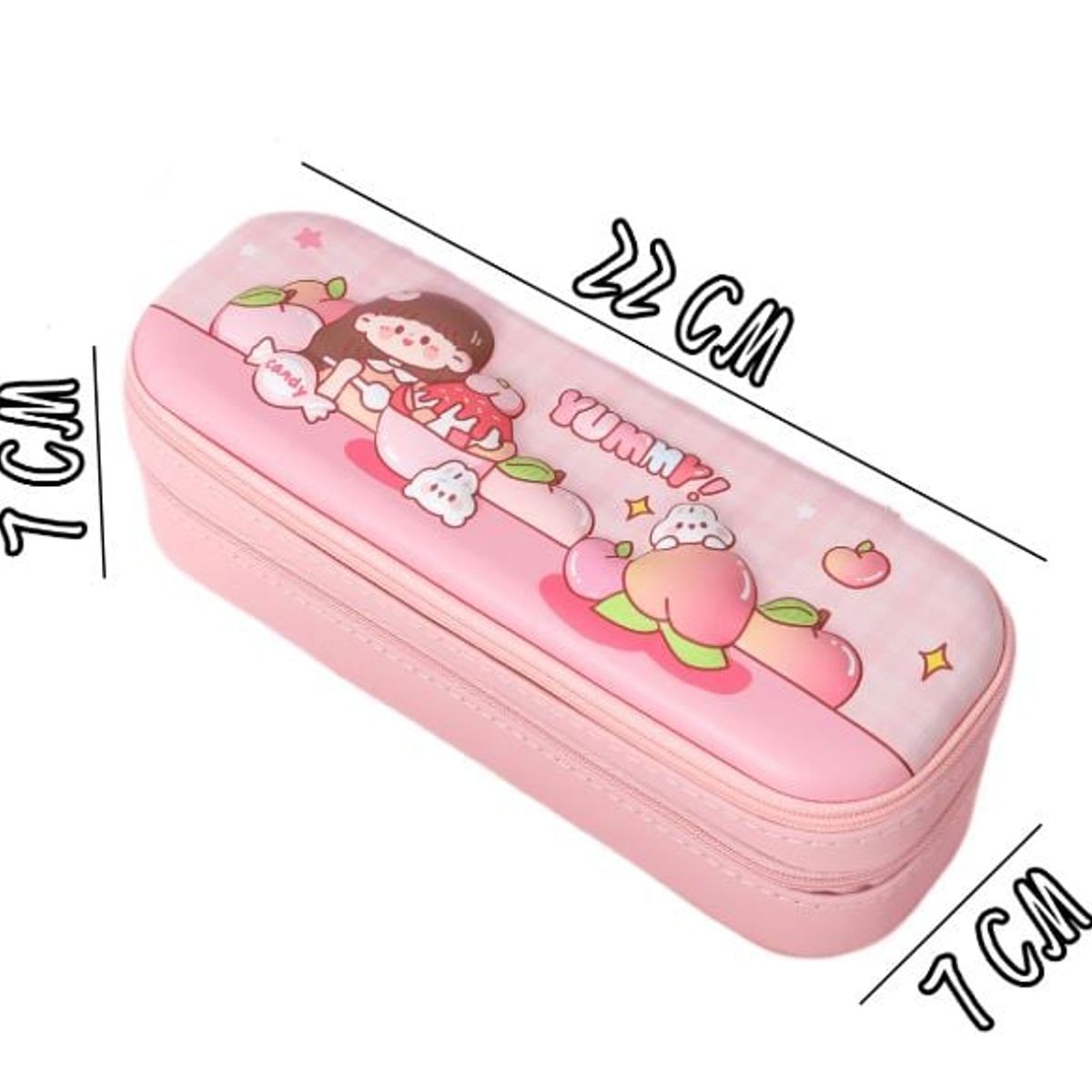 GENERICO - Cartucheras niñas Kawaii 3D - Doble compartimiento