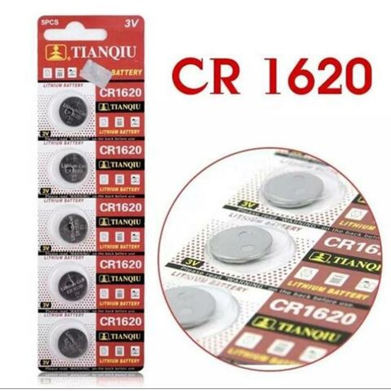GENERICO - PILA DE LITIO CR1620 3V TIANQIU X 5 UNIDADES
