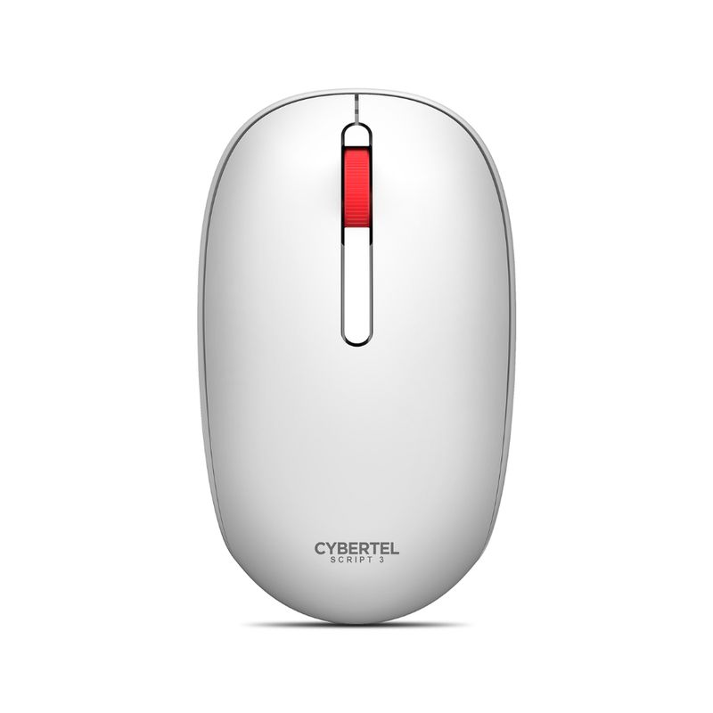 CYBERTEL - Mouse Bluetooth Script3 CYB M305-3M - WiFi Recargable - USB C - Blanco