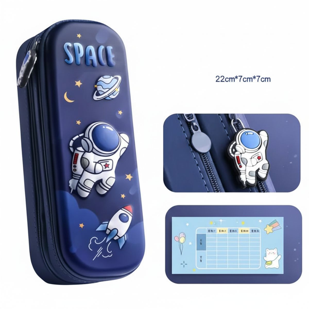 GENERICO - Cartucheras niños Kawaii 3D - Doble Compartimiento