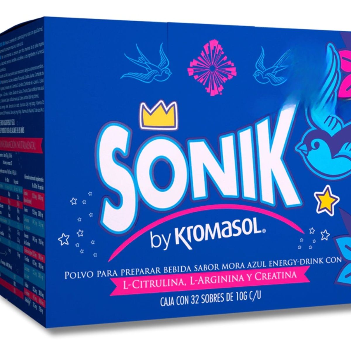 GENERICO - Sonik By Kromasol Caja Con 32 Sobres De 10g C/u Mora Azul