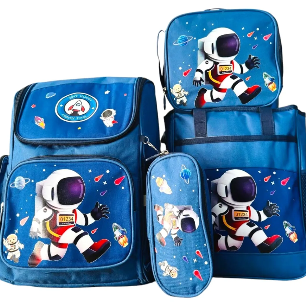 GENERICO - Mochila oficio 4 piezas Kawaii Niños