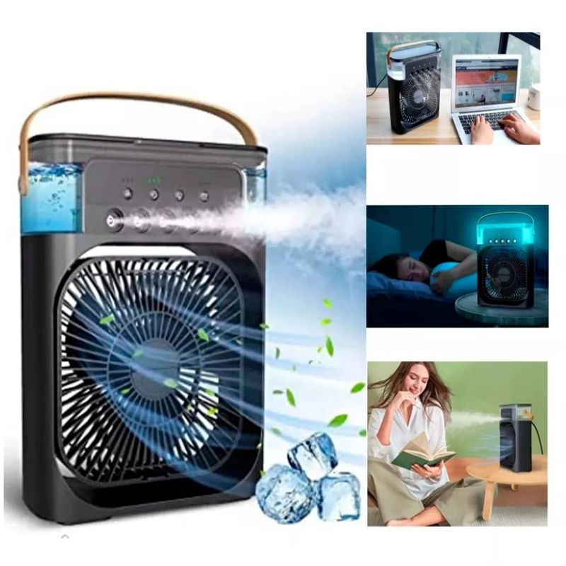 GENERICO - VENTILADOR PORTÁTIL HUMIDIFICADOR  CON AIRE ACONDICIONADO 3 EN 1