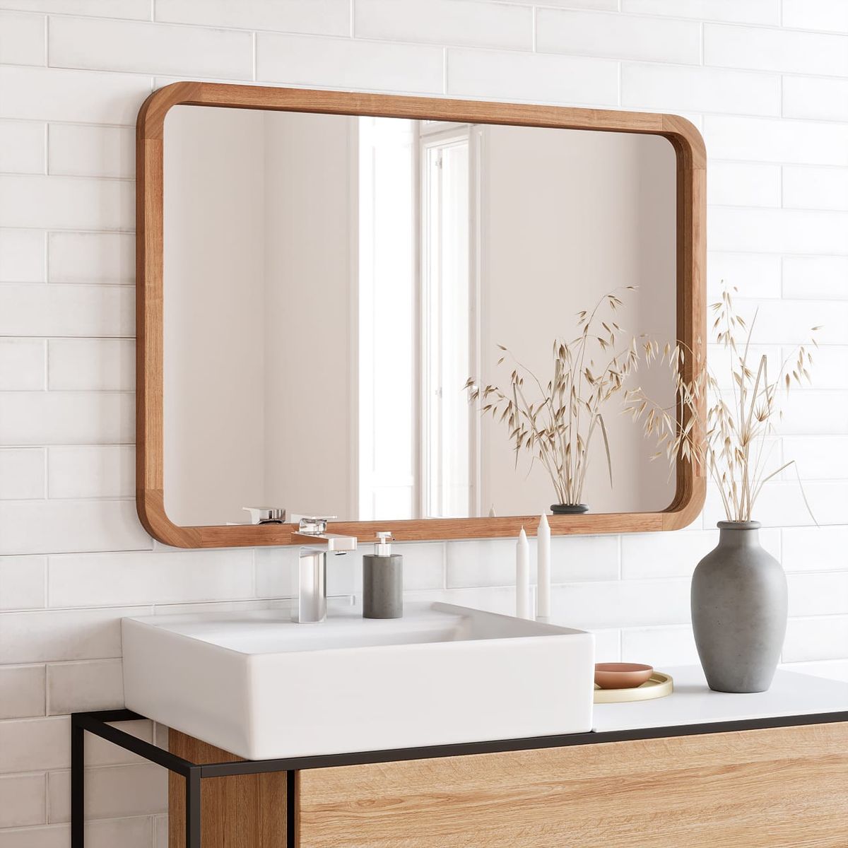 GENERICO - Espejo Rústico Olimpo 100x70 cm