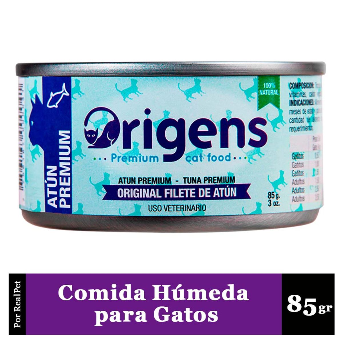 ORIGENS - Comida Húmeda para Gato Origens Filete Atún 85gr