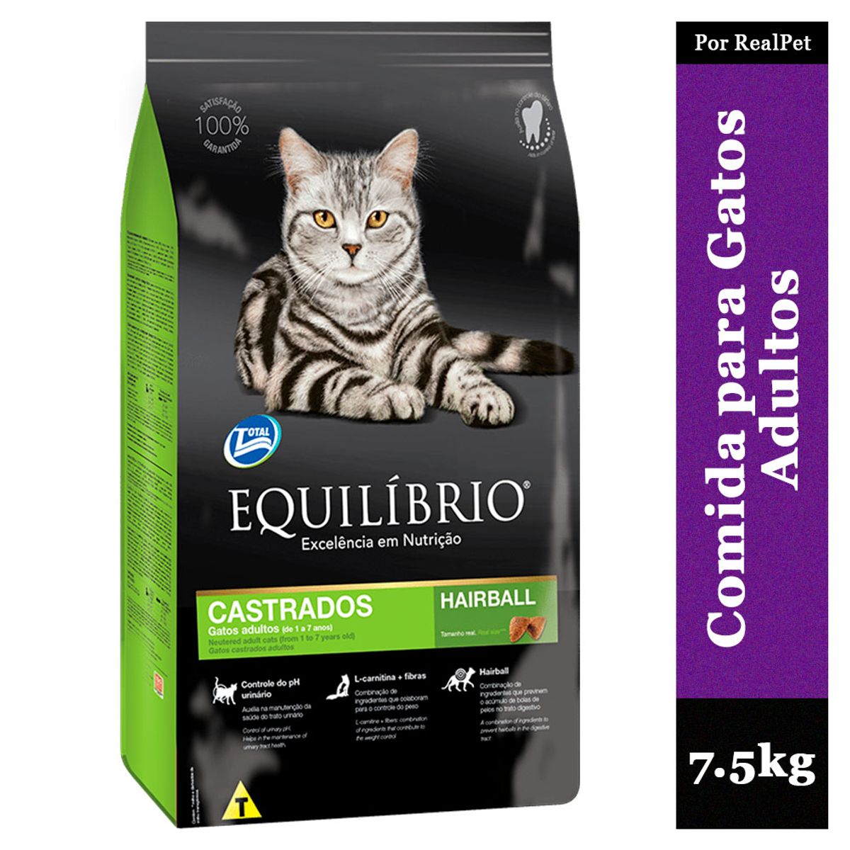 EQUILIBRIO - Comida para Gato Castrado Equilibrio 1 a 7 años  7.5 kg