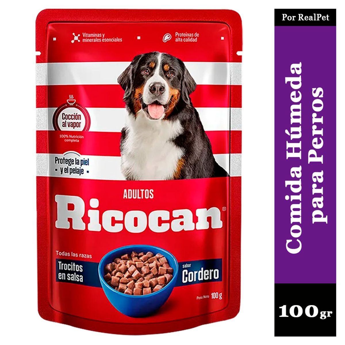 MARCA - Comida Húmeda Perro Ricocan Cordero 100gr