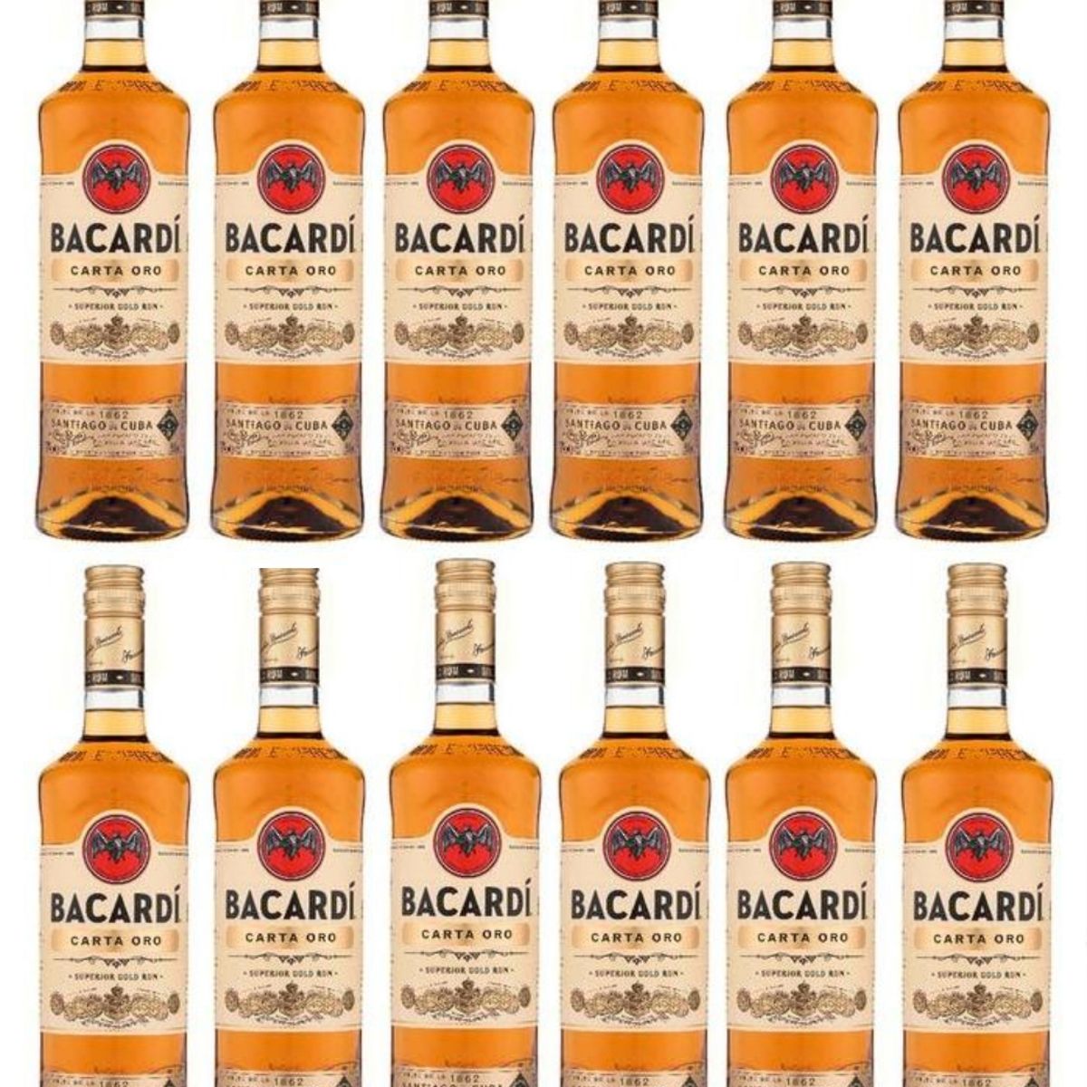 BACARDI - Ron Bacardí Carta Oro 980ml - 12 UND